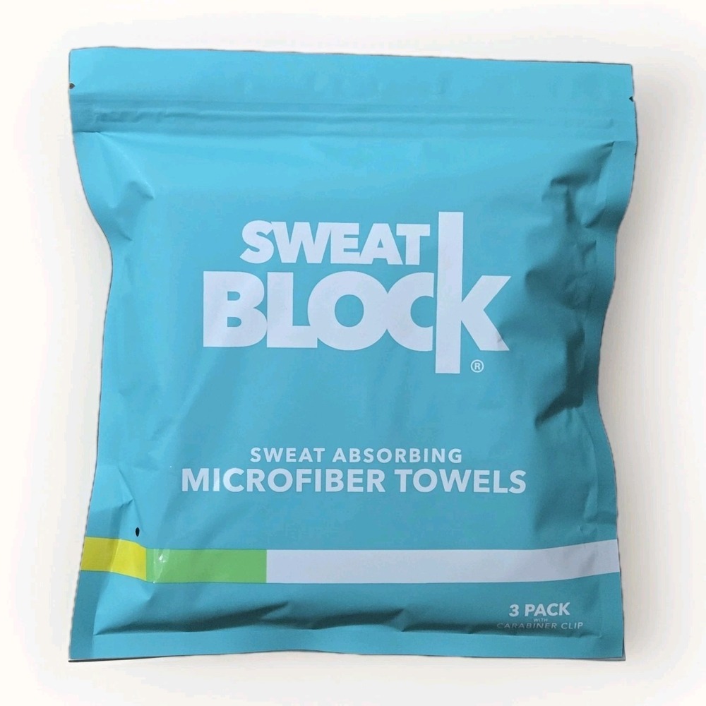 3 Pack Microfiber Sweat Handkerchiefs Face Hands Body Gym Black Towel 15x15 In